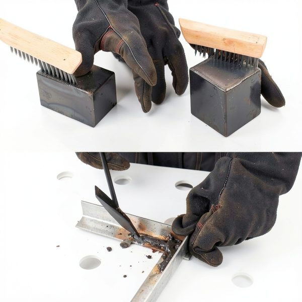 Welding Chipping Hammer 10.5" Ceekeer Spring Handle 9.5" Brush-6