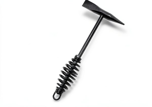 Welding Chipping Hammer Luckyweld 45# Steel Slag Hammer Spring Handle-1