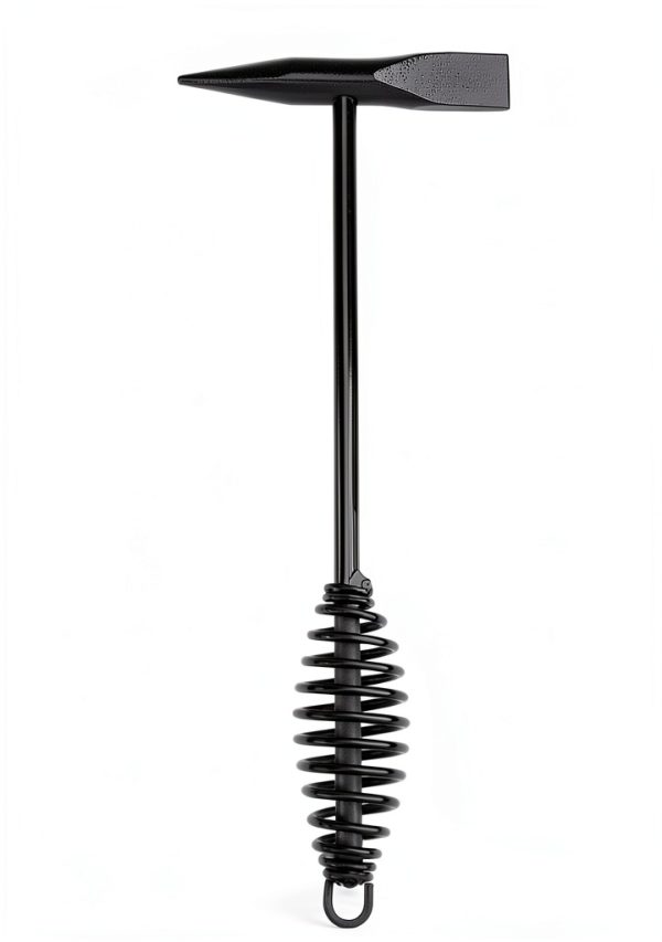 Welding Chipping Hammer Luckyweld 45# Steel Slag Hammer Spring Handle-4