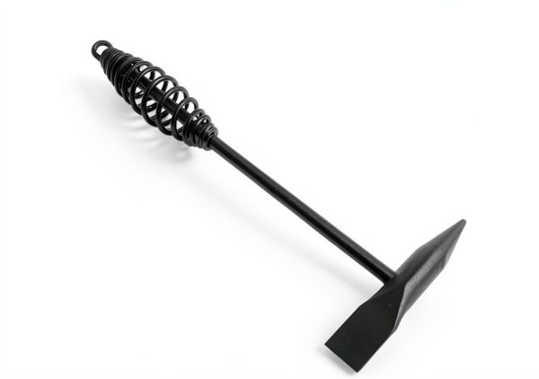 Welding Chipping Hammer with Coil Spring Handle, Wire Brush by-0