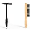 2 Pack Welding Chipping Hammer and Wire Brush Set by PEASUG - 11"-1