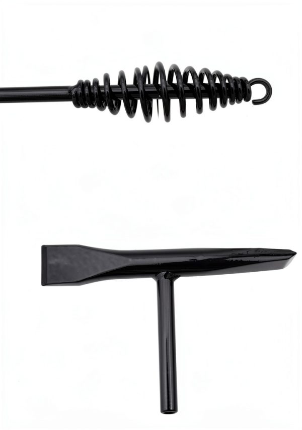 Welding Chipping Hammer with Coil Spring Handle,10.5",Cross Chisel and Vertical Chisel-1