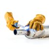 Welding Accessories,6pc,Chipping Hammer 10.5",Leather Welding Gloves 13.5",6-in-1 Welpers Pliers 8",Wire Brush 11",Welding Magnet 50LB-2