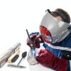 2 Pack Welding Chipping Hammer and Wire Brush Set by PEASUG - 11"-5