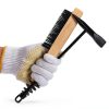 2 Pack Welding Chipping Hammer and Wire Brush Set by PEASUG - 11"-3
