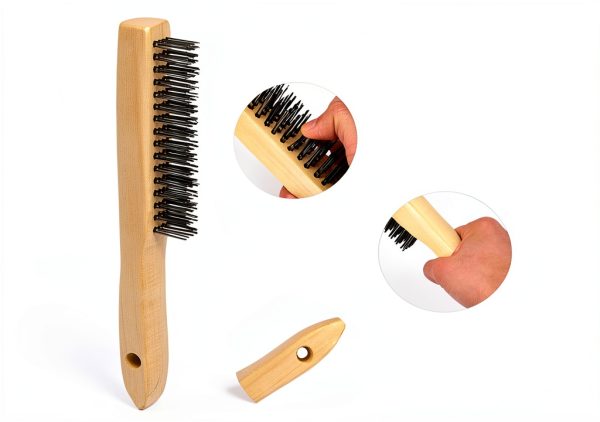 2 Pack Welding Chipping Hammer and Wire Brush Set by PEASUG - 11"-2