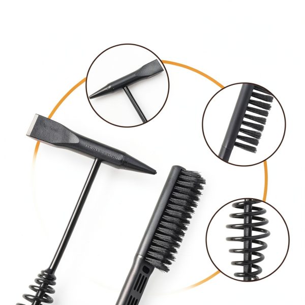 Chipping Hammer and Wire Brush Set - 10.6 in Heavy Duty Welding Hammer-2
