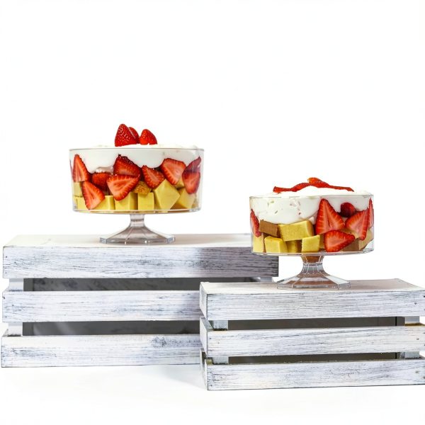 Simply Elegant Plastic Trifle Pedestal Container 4.5" Royal Blue-3