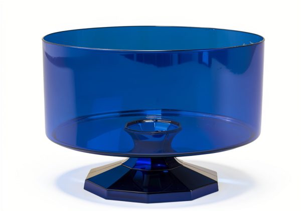 Simply Elegant Plastic Trifle Pedestal Container 4.5" Royal Blue-0